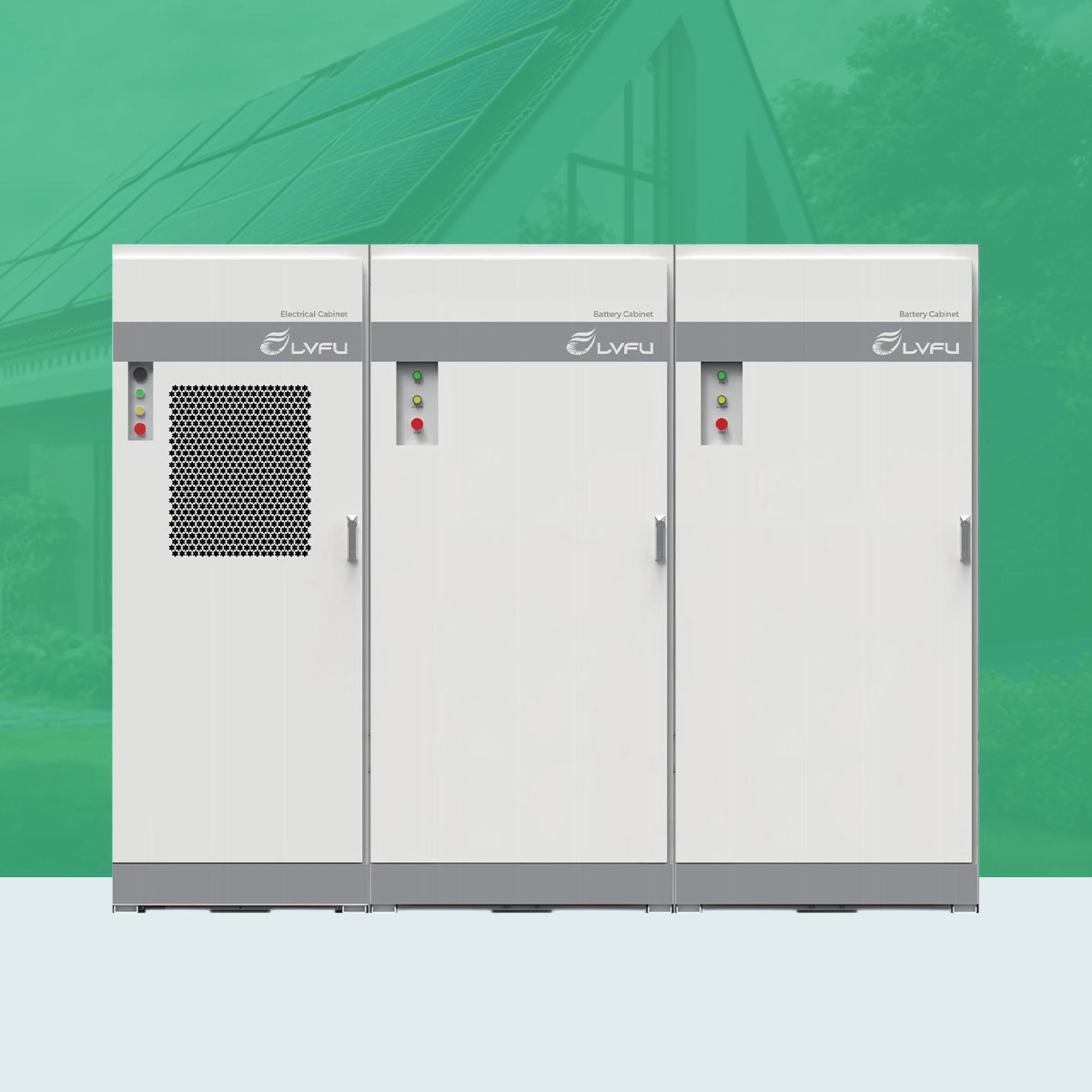 Kabinet energy storage LVFU seri LFO untuk kebutuhan komersial dan industri, dipasang Solar Panel Mandiri
