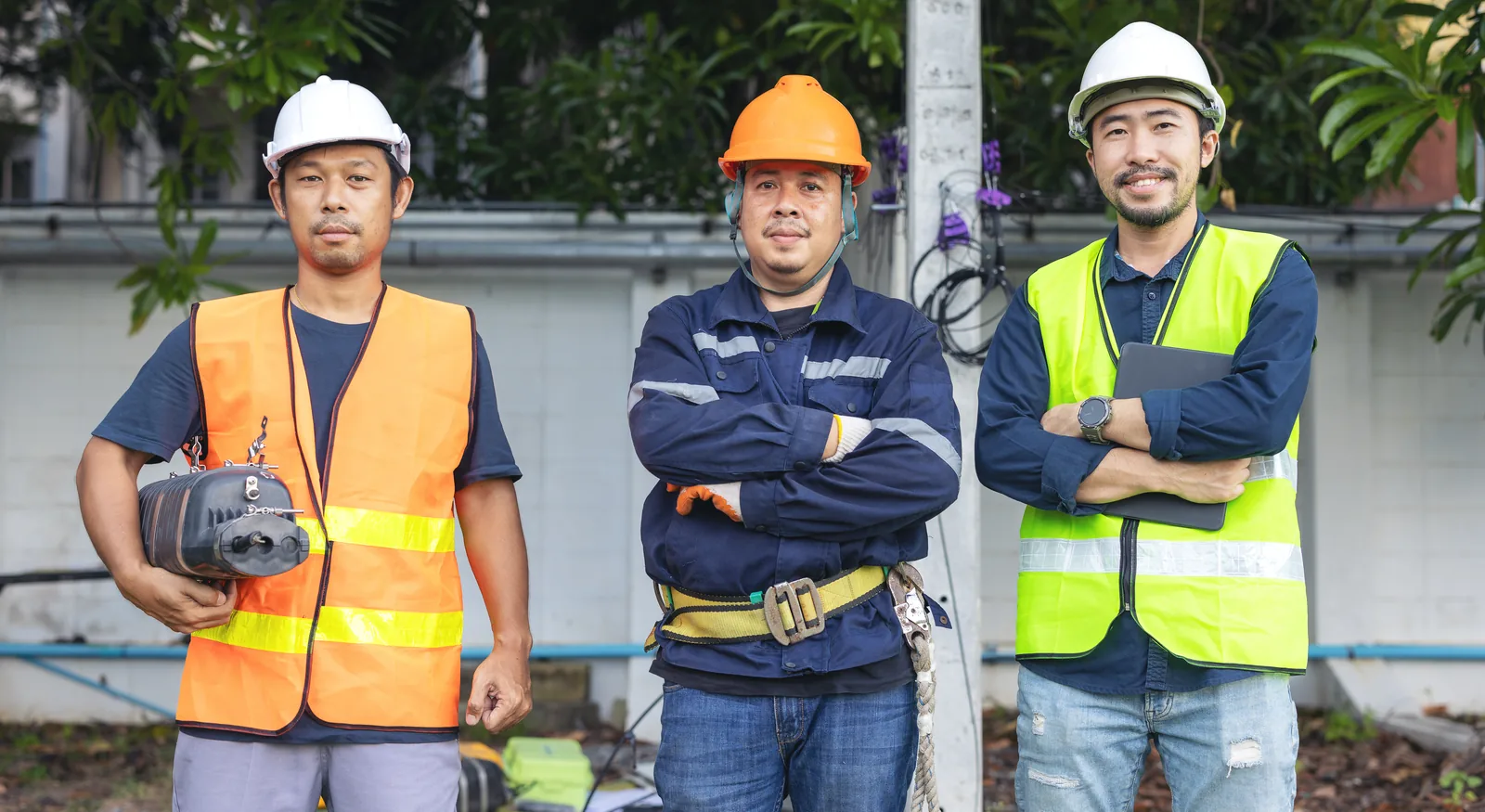 Tim teknisi Solar Panel Mandiri bersiap memasang PLTS atap